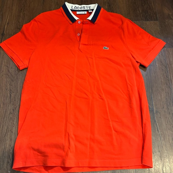Lacoste Men's Bright Red Polo Shirt - Picture 1 of 3